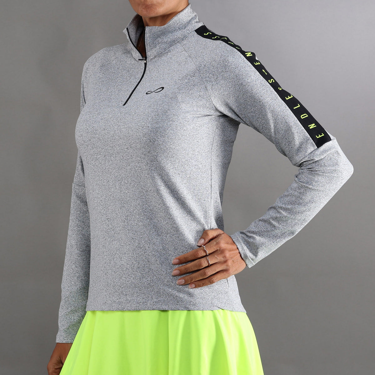 Endless Kirsch Iconic Ii Long Sleeve Women-Grey,Black