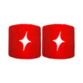 Wristband 2 Pack short - red, white