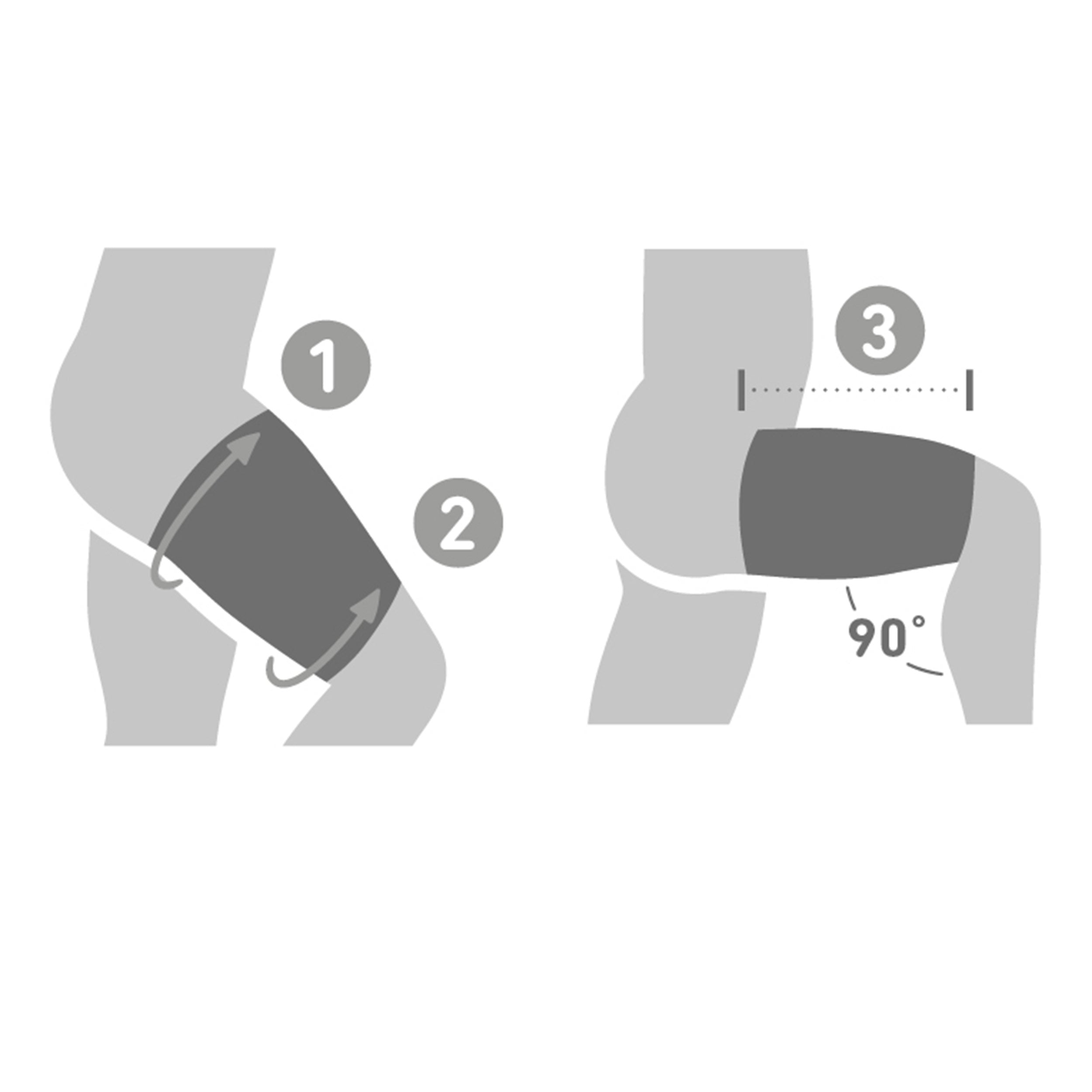 Sports Compression Upper Leg (x-long) Sleeve-Black | Padel-Point