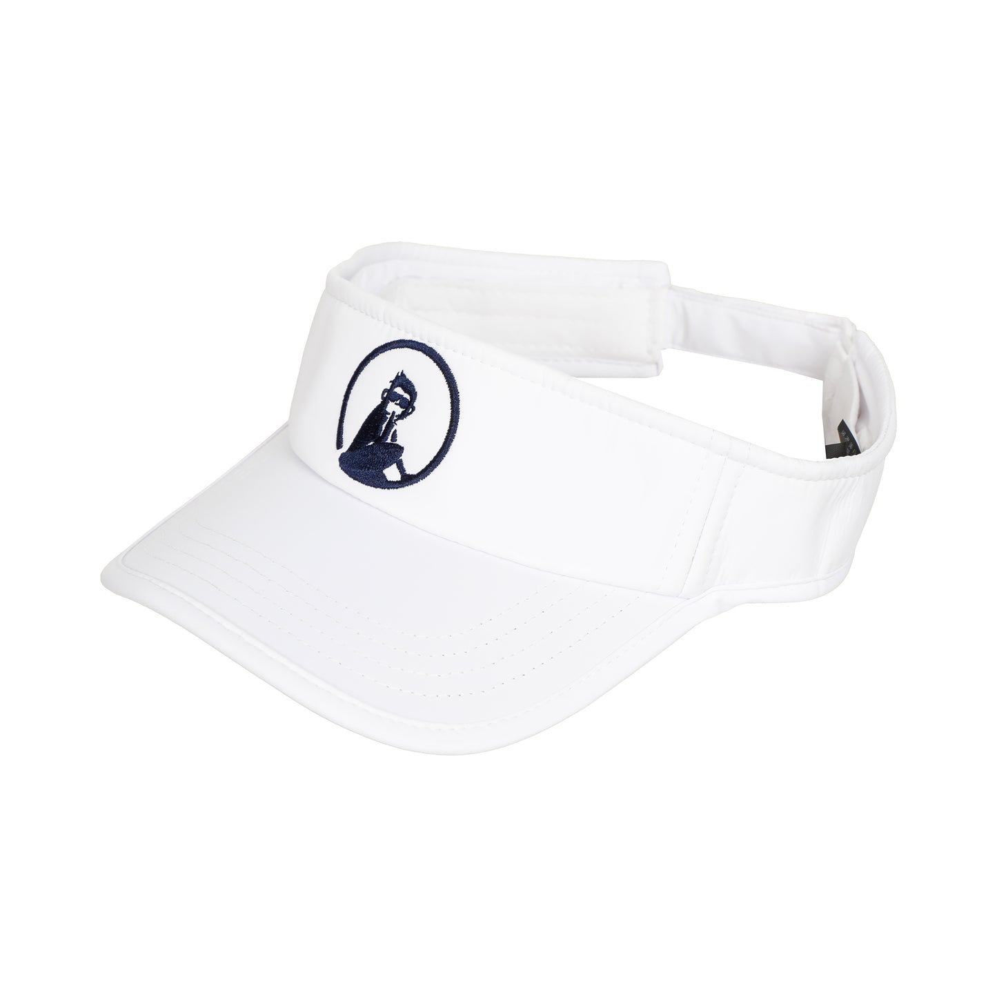 Quiet Please Court Visor-White,Black