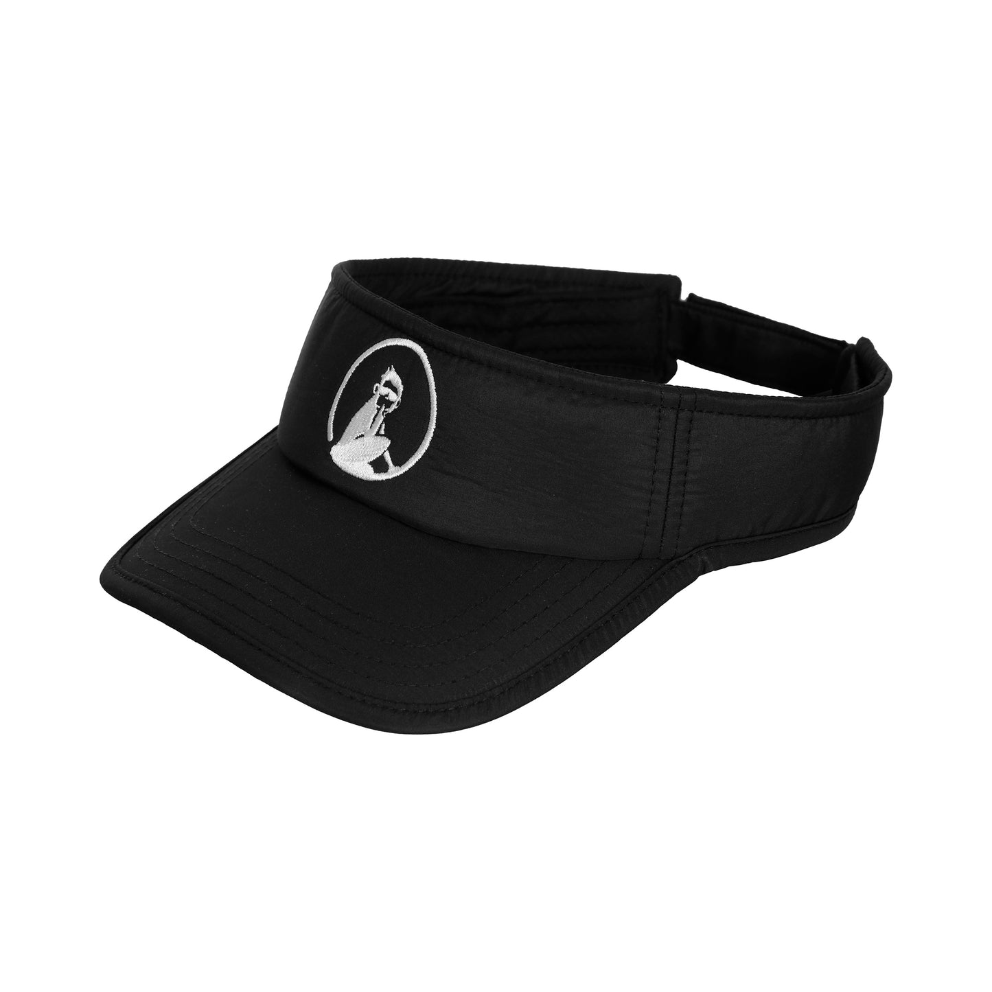 Quiet Please Court Visor-Black,White