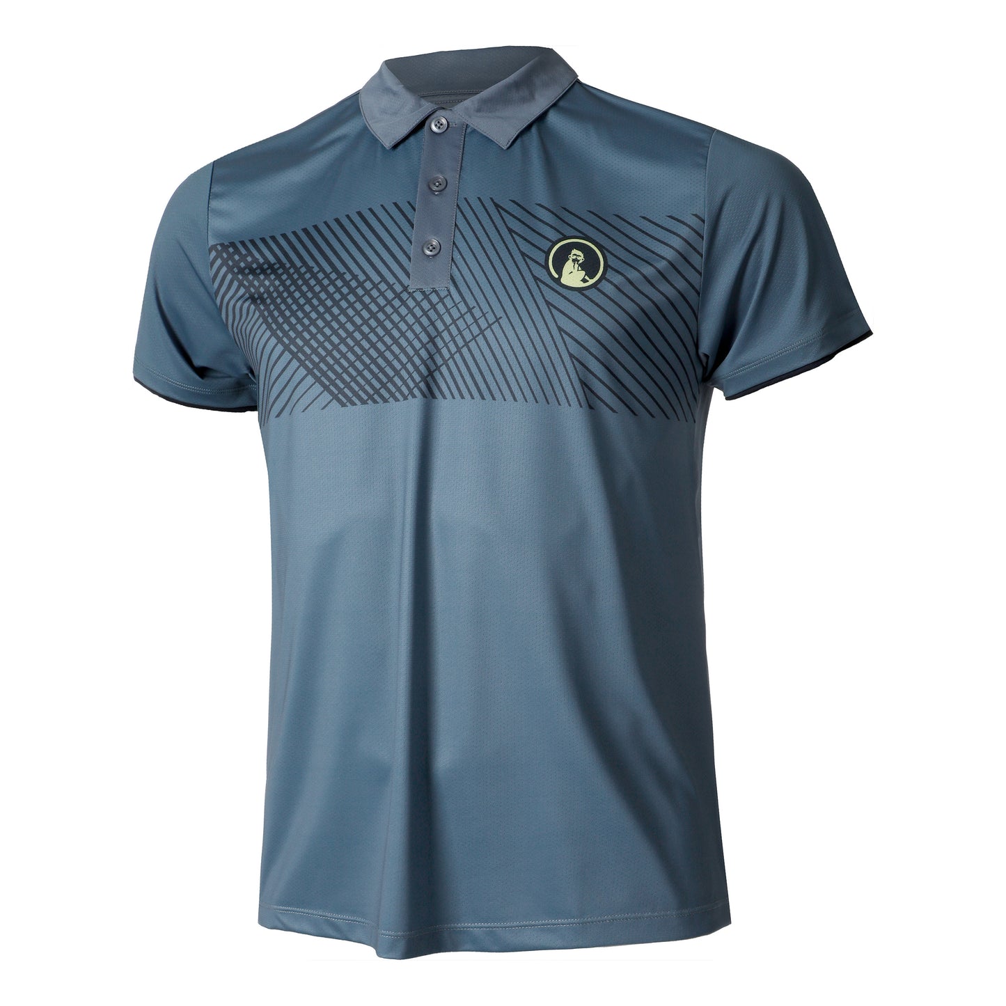 Quiet Please Perspectives Tournament Polo Men-Blue