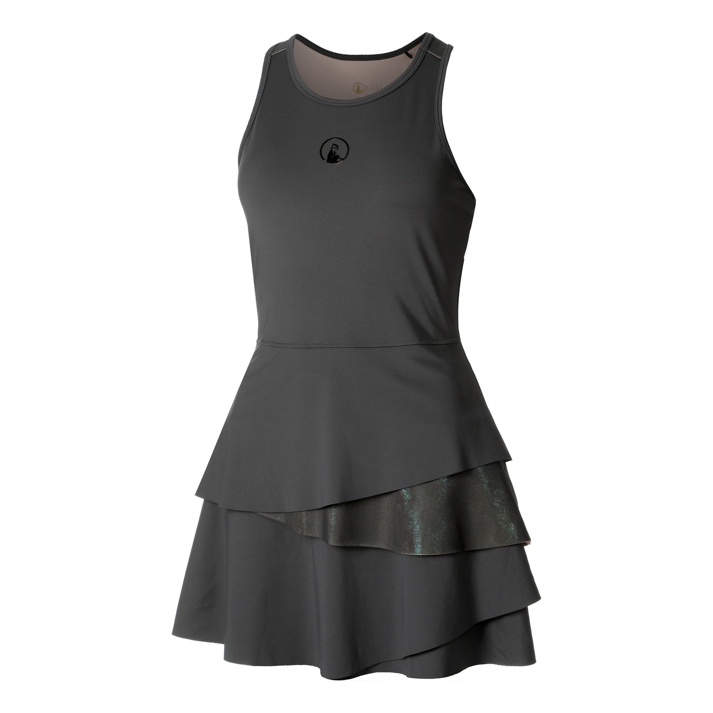 Quiet Please Flounce Dress Women - anthracite,