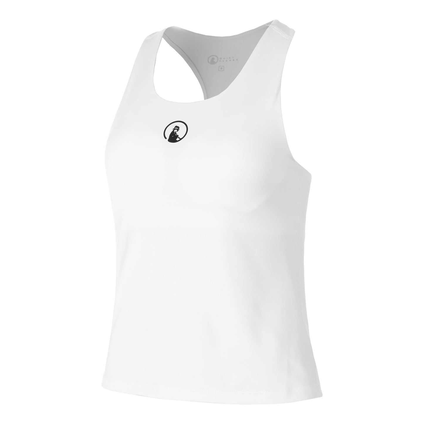 Quiet Please Inside In Tank Top Women-White