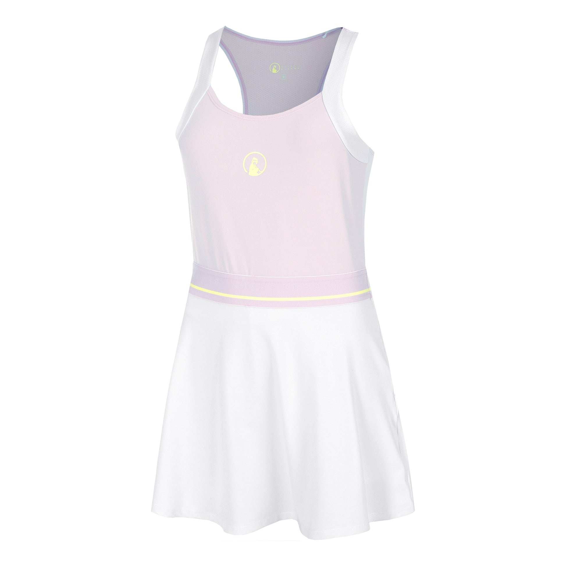 Quiet Please Mind Volley Dress Women-Lilac,White