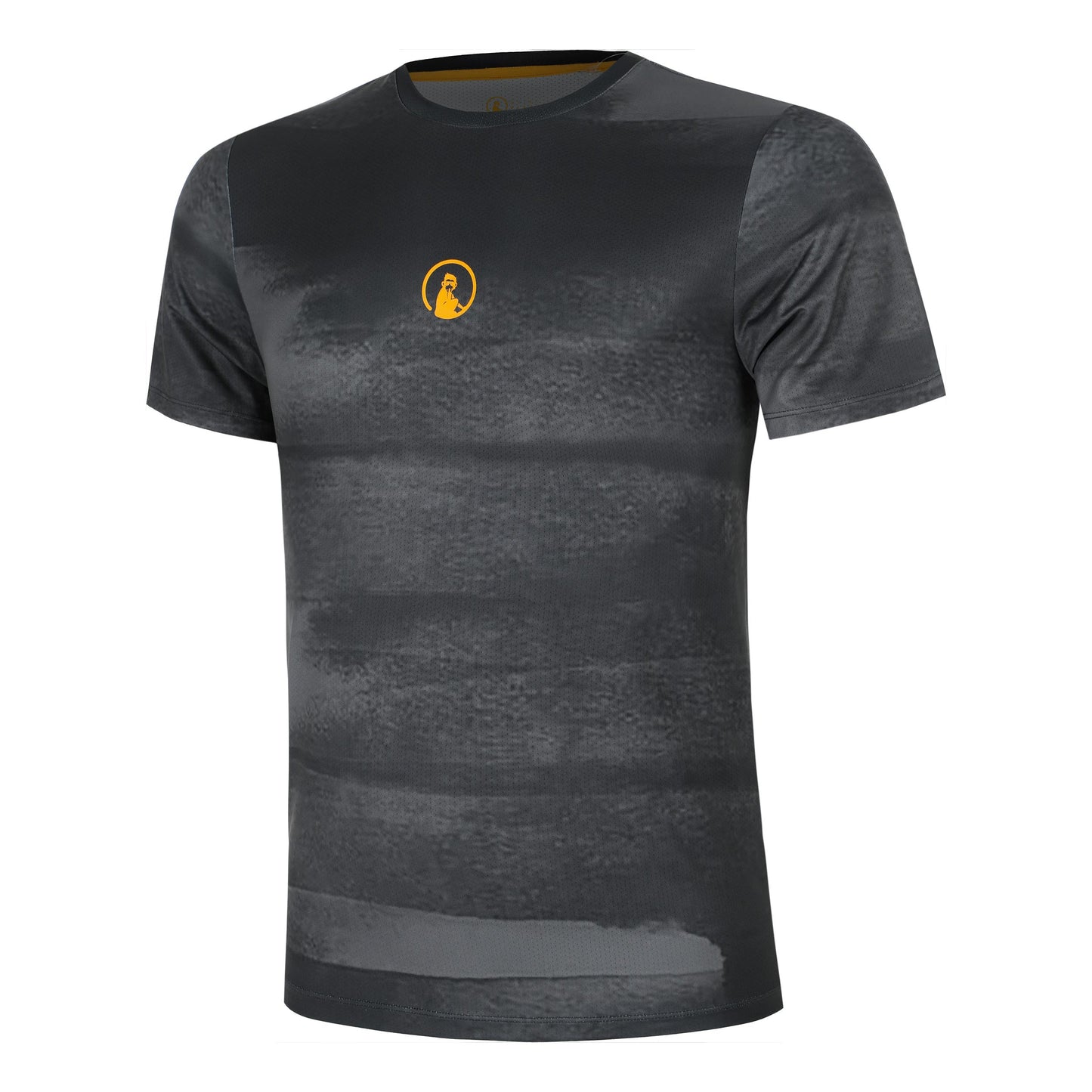 Quiet Please Endlessly Receiver Wipe T-Shirt Men-Anthracite,Orange