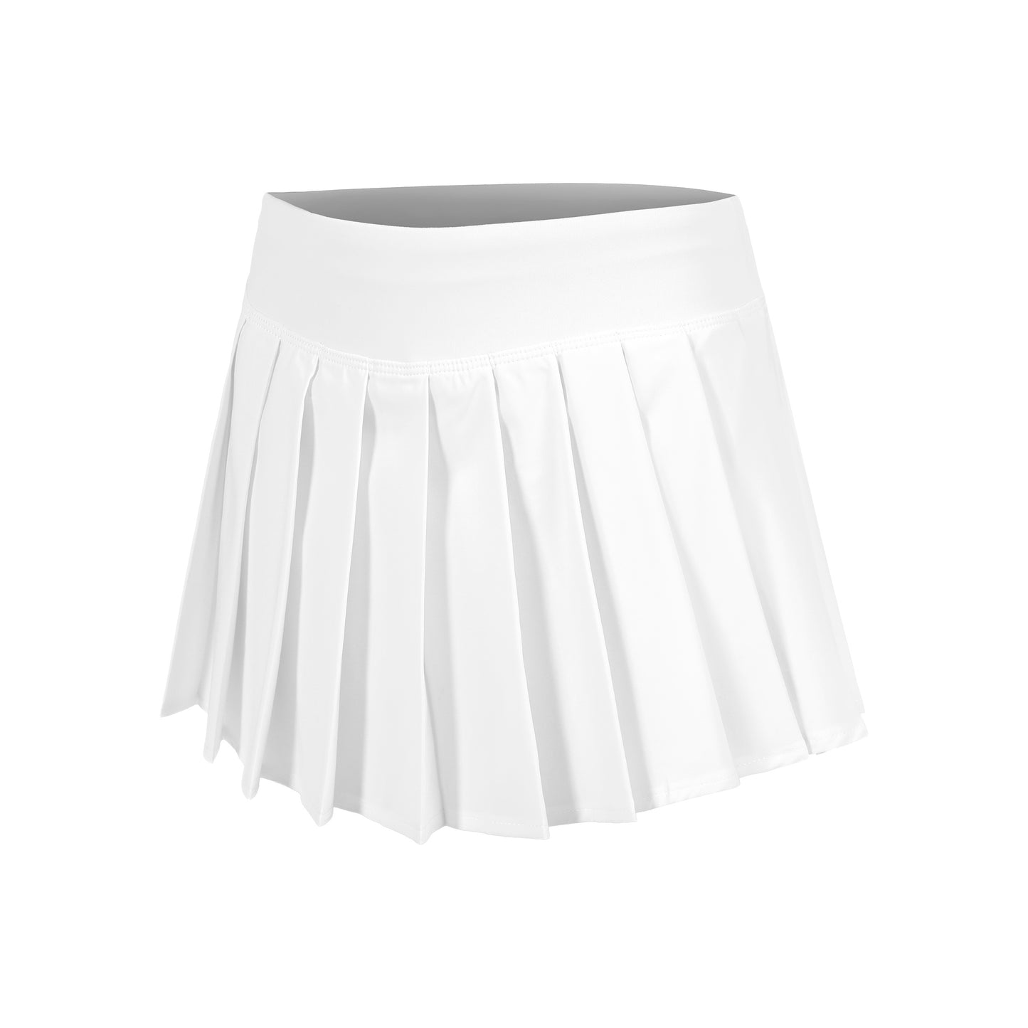 Quiet Please Create Pleated Skirt Girls-White,Petrol