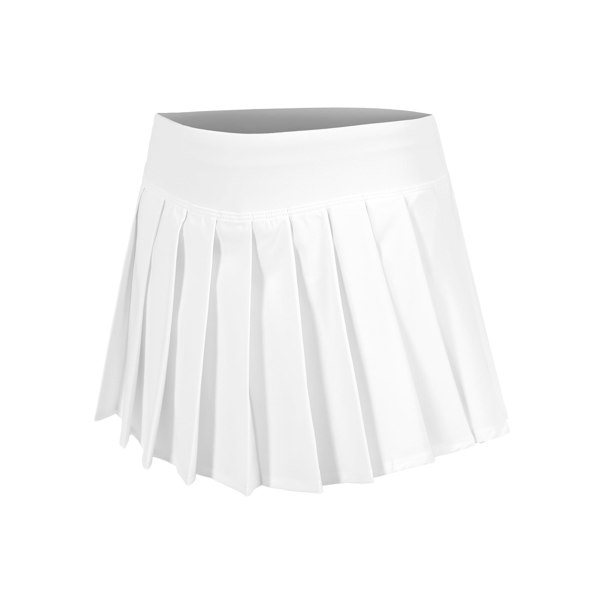 Quiet Please Create Pleated Skirt Girls-White,Petrol