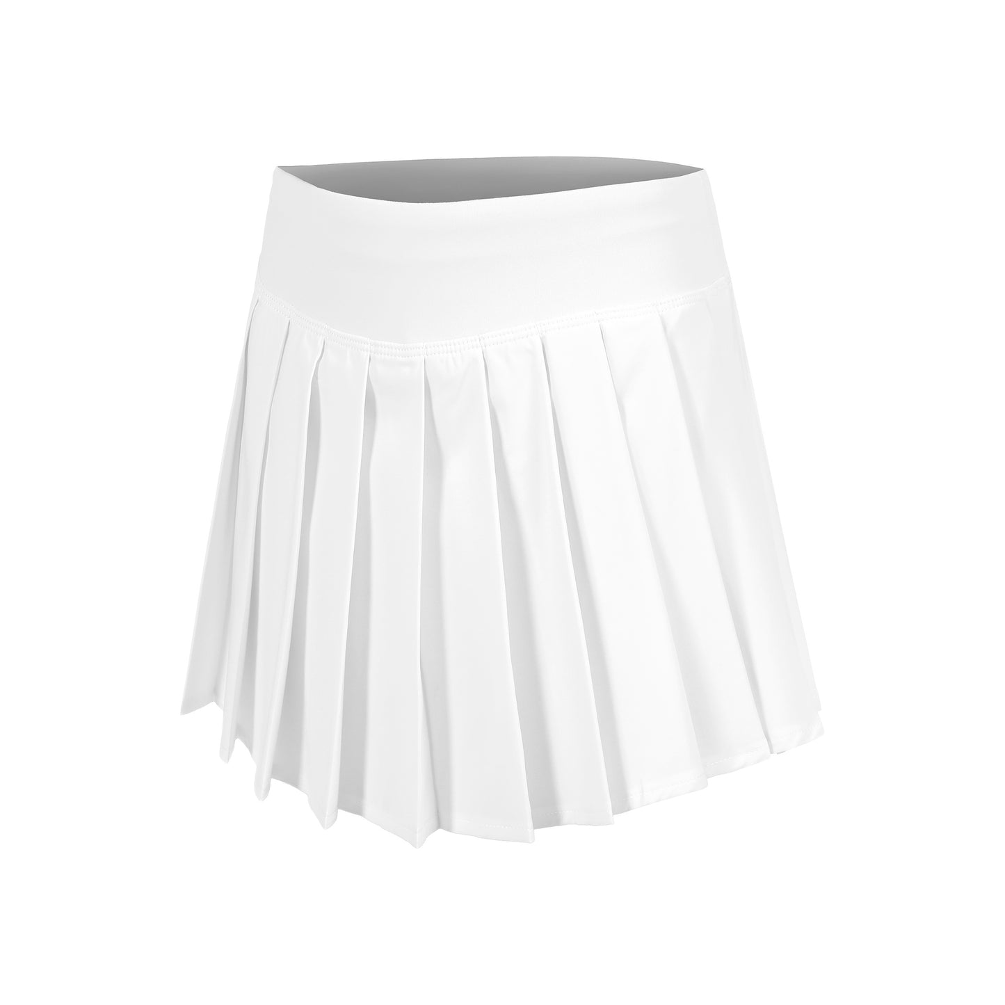 Quiet Please Love Pleated Skirt Women-white