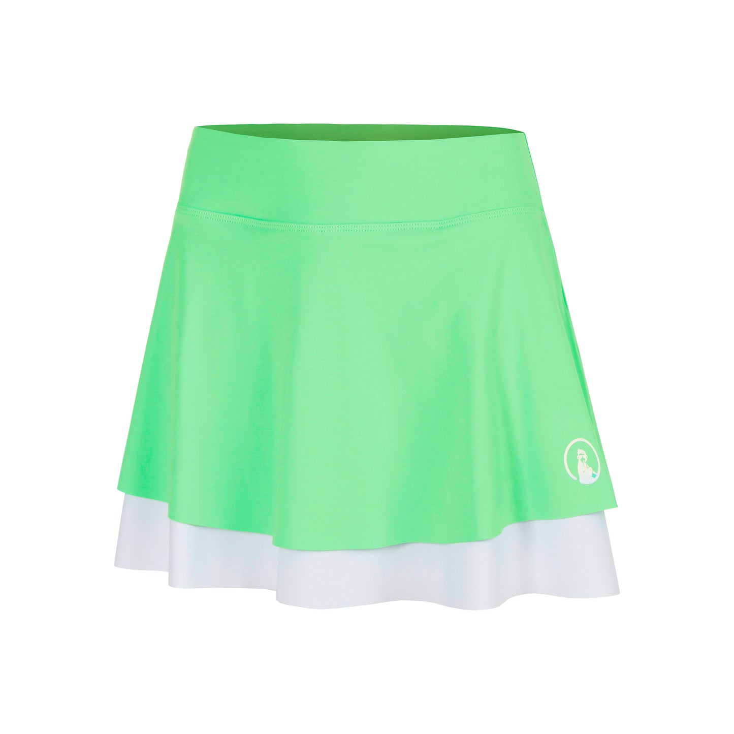 Quiet Please Joy Flounce 2.0 Skirt Women - green, white