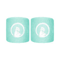 Short Wristband 2 Pack Unisex - turquoise, white