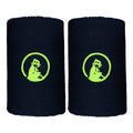 Long Wristband 2 Pack Unisex - dark blue, neon green