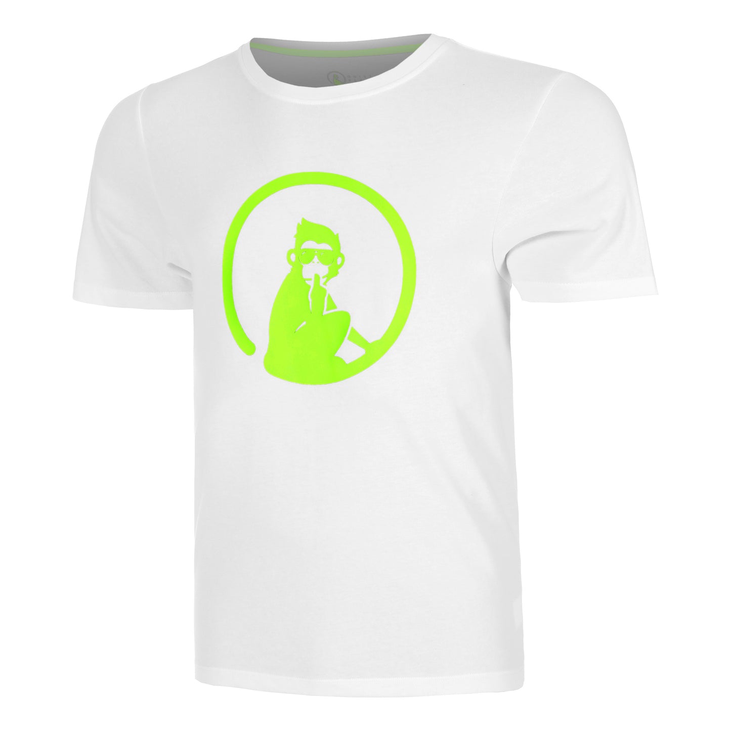 Quiet Please Wild Trainings T-Shirt Men-White,Neon Green