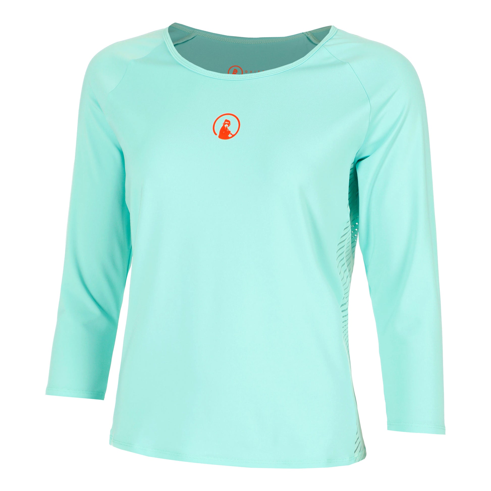 Quiet Please Wild Stripes Long Sleeve Women-Turquoise,Red
