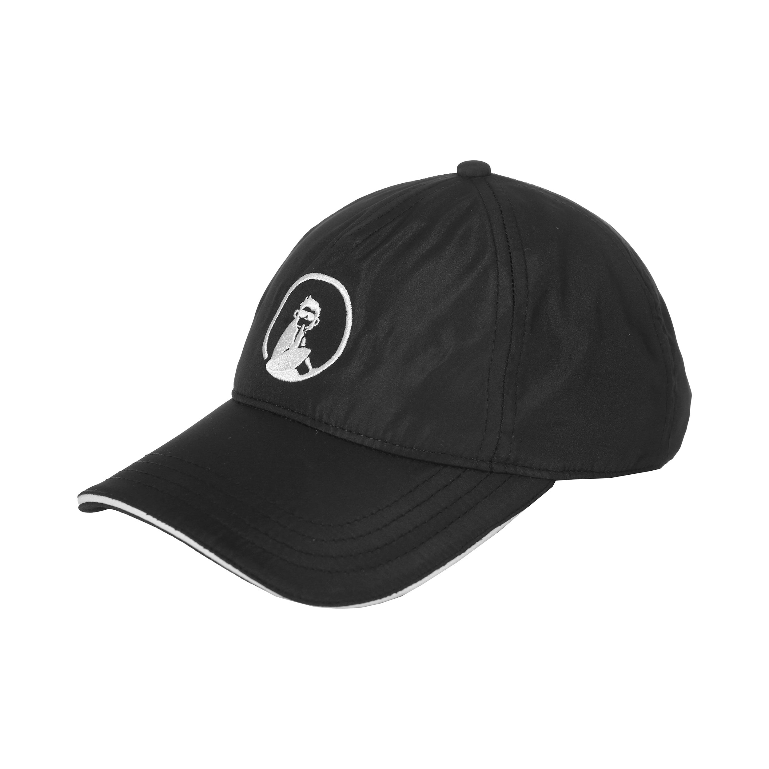 Quiet Please Court Cap Kids-black,white