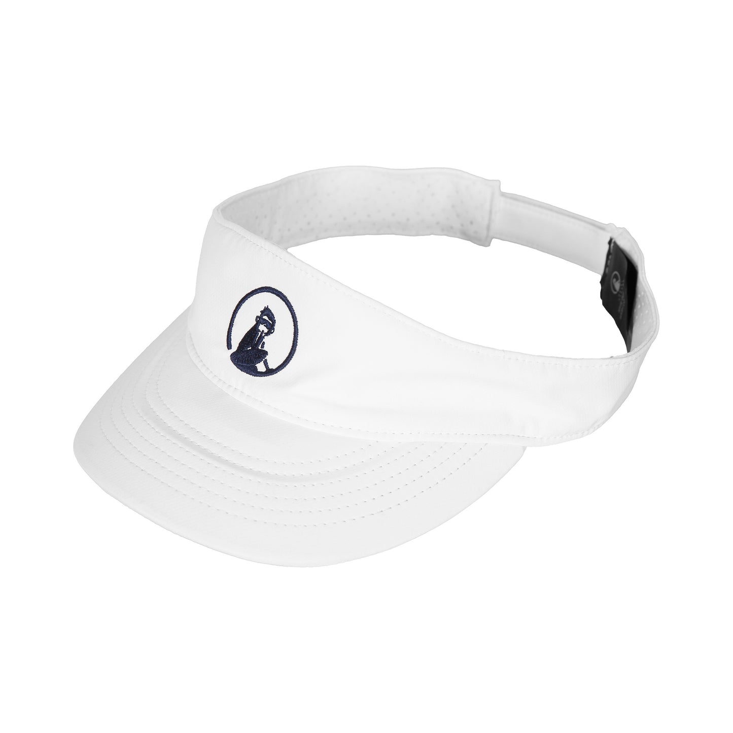 Quiet Please Court Performance Visor Women-white,dark blue