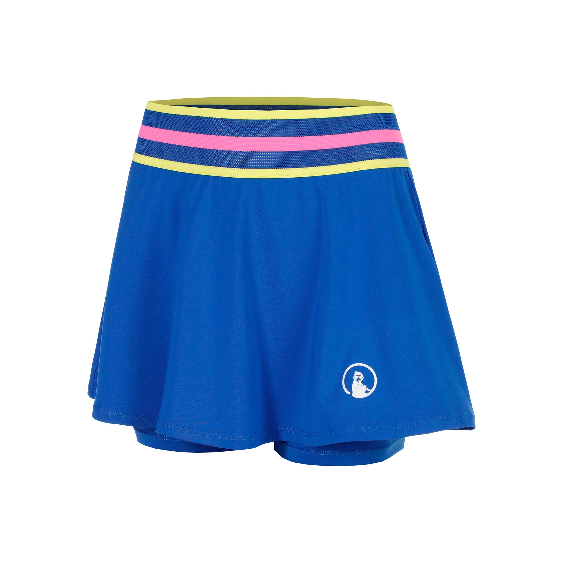 Quiet Please Bounce Skirt Women - blue, white