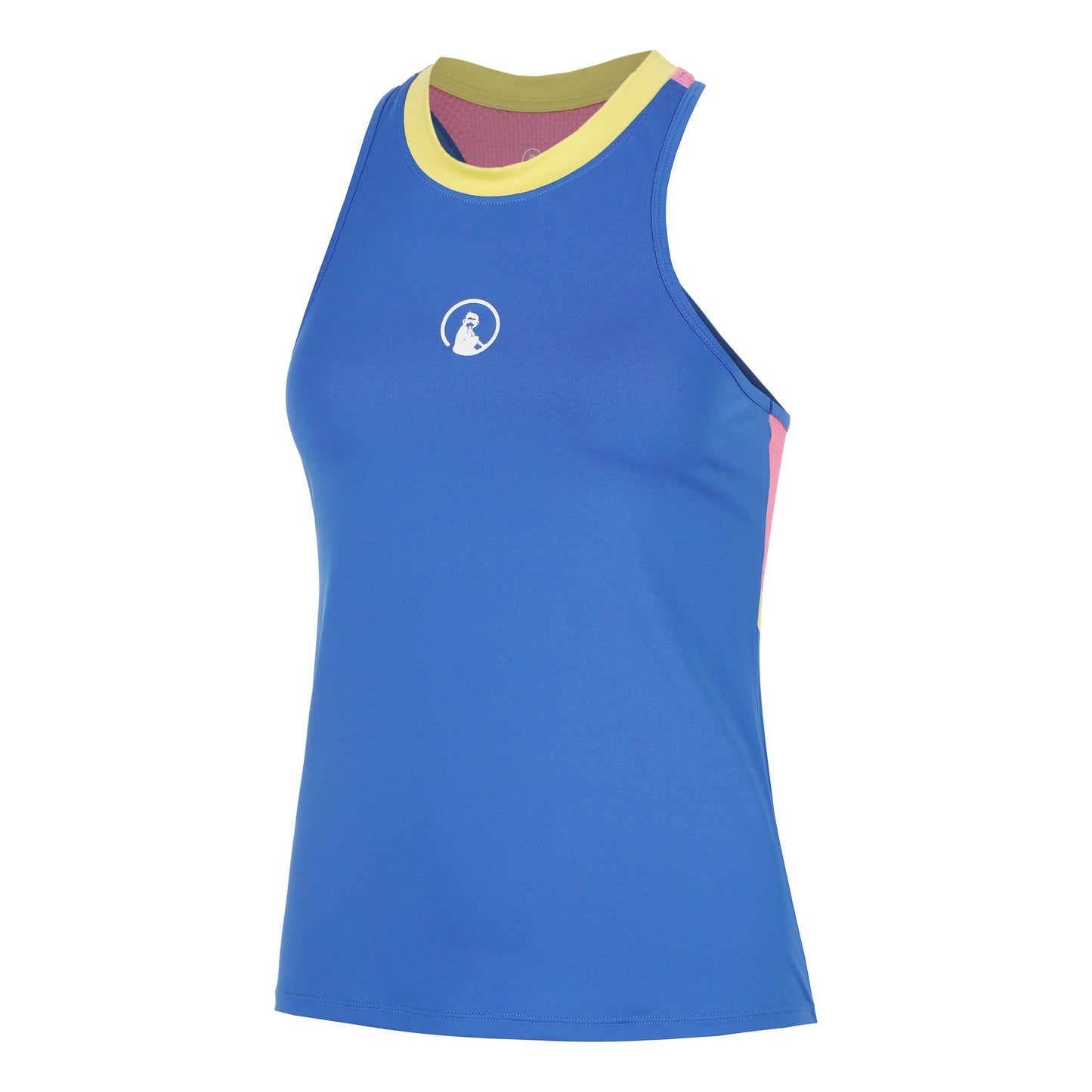 Quiet Please Racerback 2.0 Tank top Women-blue, white