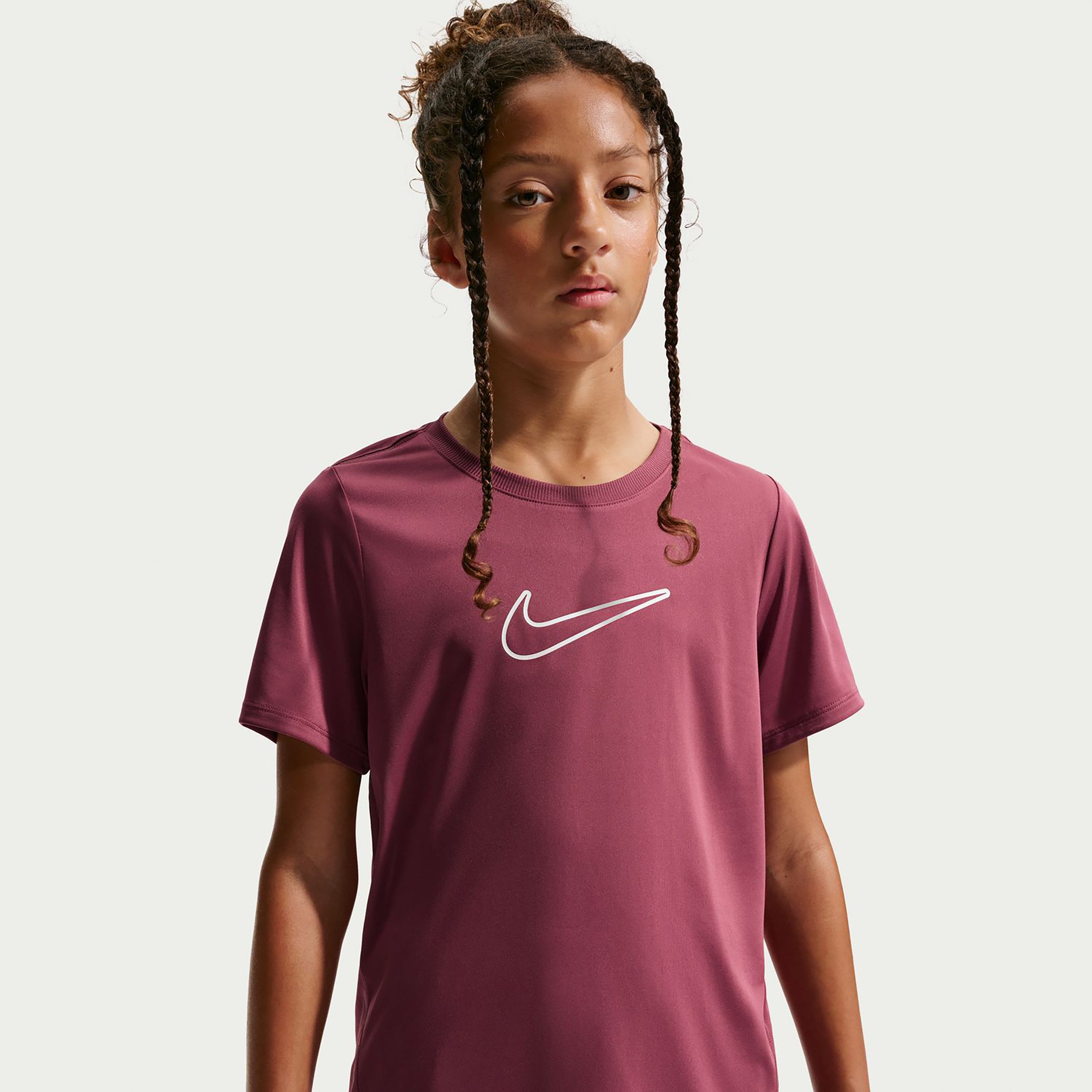 Nike Dri-FIT One T-Shirt Kids - mauve