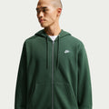 Club Bb Full-Zip Zip Hoodie Men - dark green