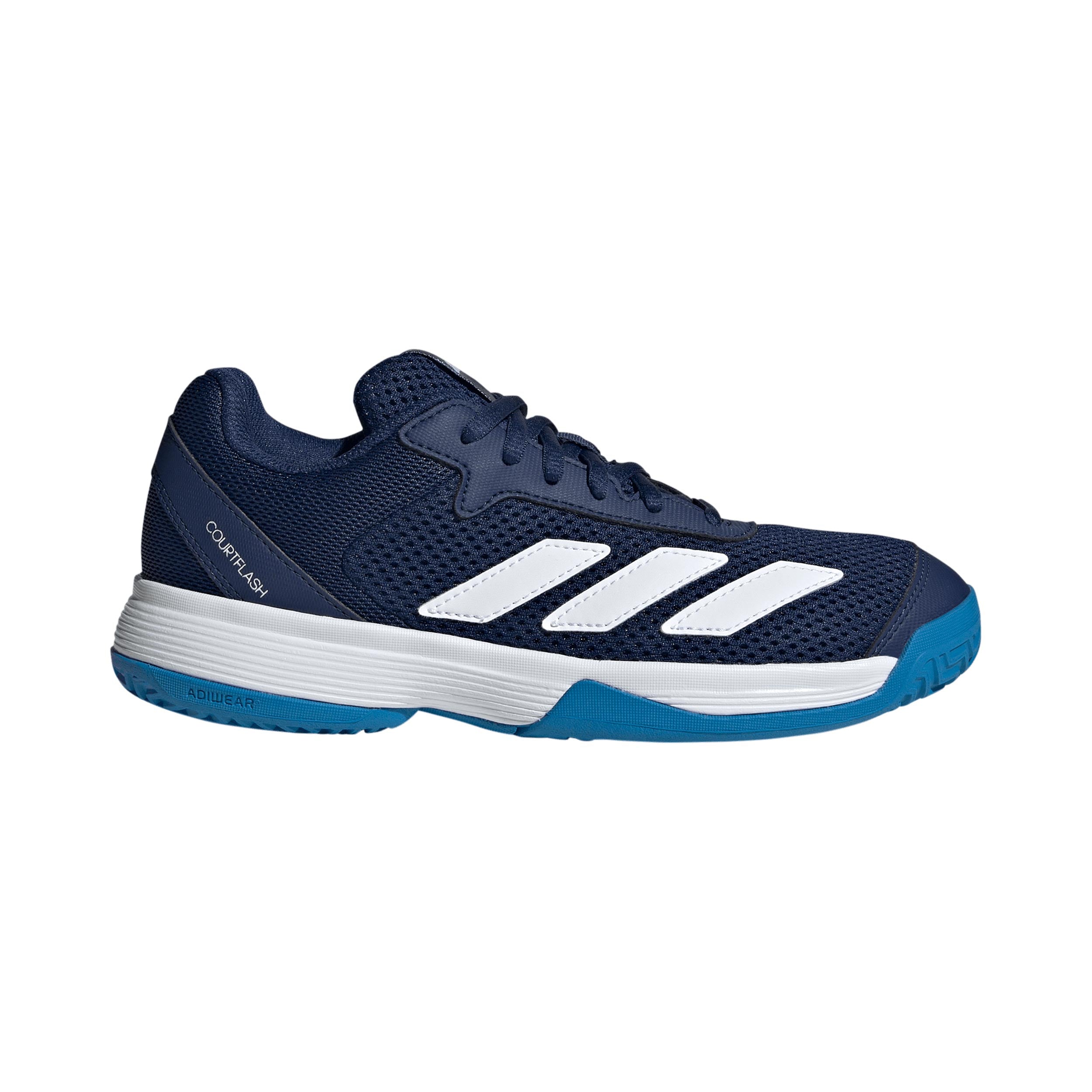 adidas Courtflash All court shoe Kids - dark blue, turquoise