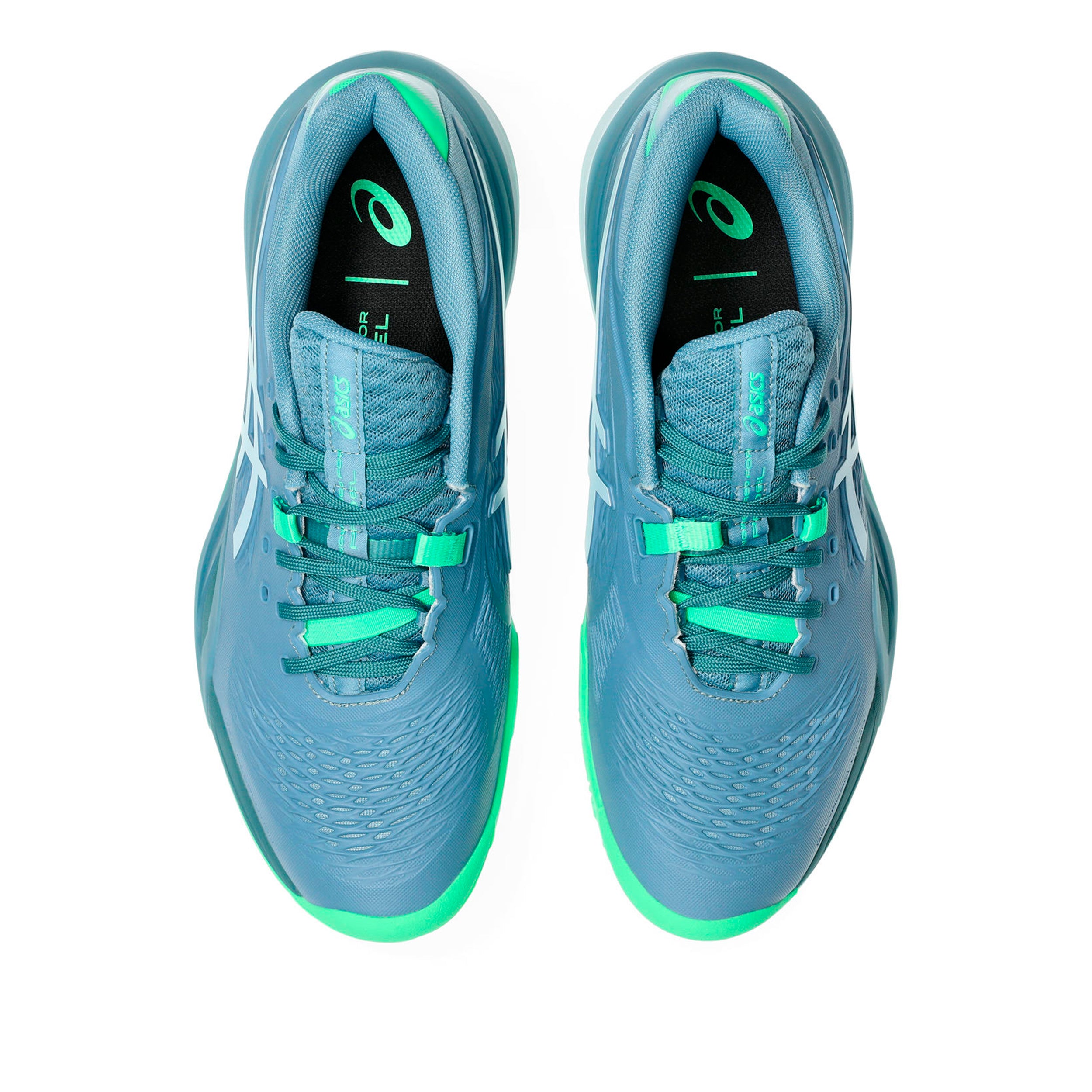 Gel-Resolution X Padel shoe Men - blue grey, neon green | Padel-Point