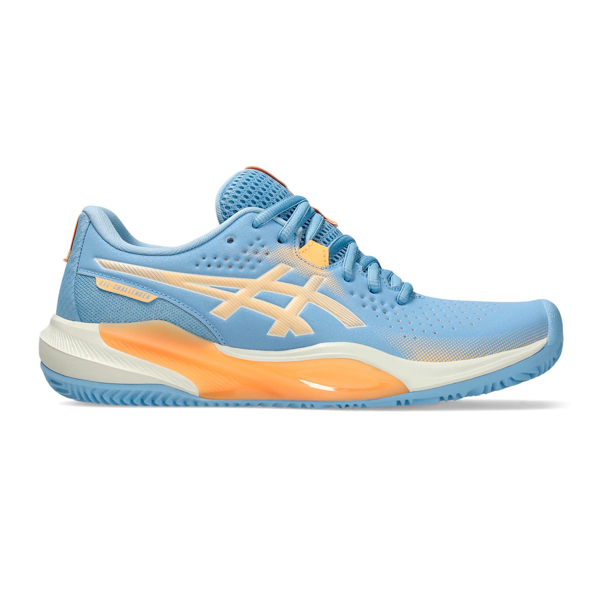 Gel-Challenger 15 Padel shoe Women - light blue, apricot – Padel-Point