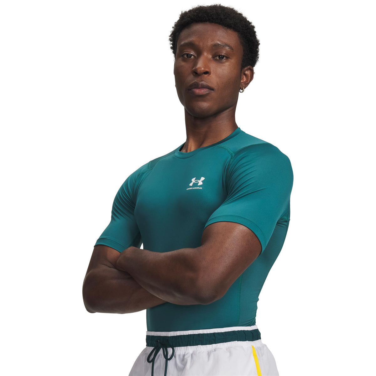 Under Armour Heatgear Comp T-Shirt Men-green, white