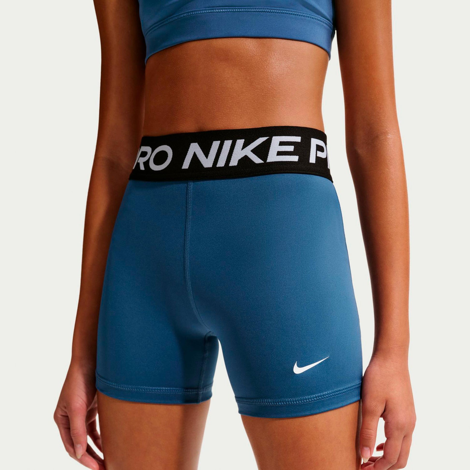 Nike Dri-Fit Big Kids 3in Shorts Girls-petrol