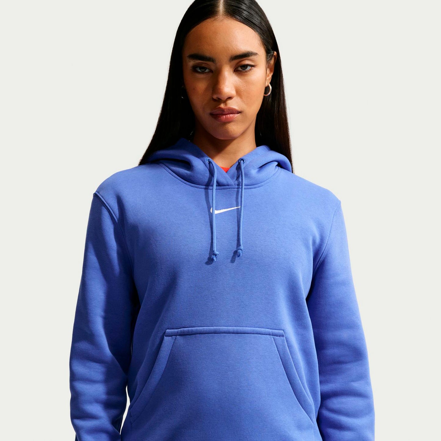 Nike Phoenix Fleece Mid Rise Training pants Women-blue, white