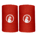 Long Wristband - 2 Pack Unisex-red, white