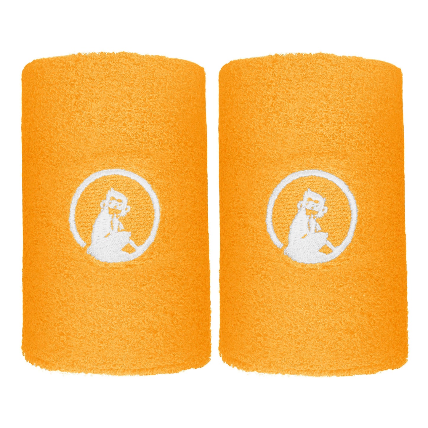 Quiet Please Glow Wristband 2 Pack long - orange, white