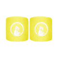 Short Wristband - 2 Pack Unisex-yellow, white