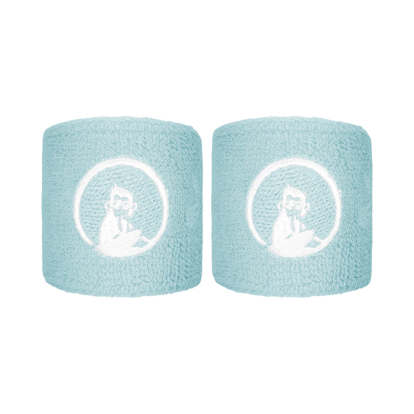 Quiet Please Memories Faded Memories Wristband 2 Pack Unisex - light blue