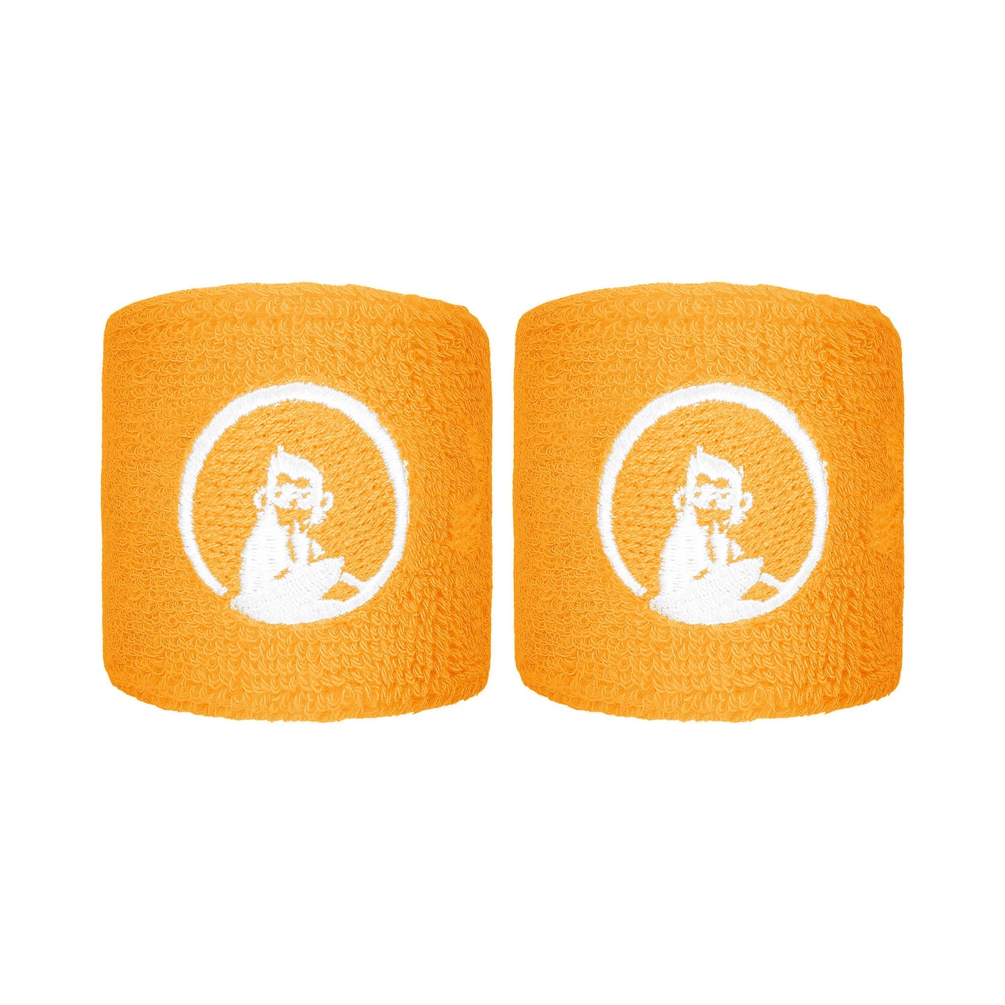 Quiet Please Glow Wristband 2 Pack short - orange