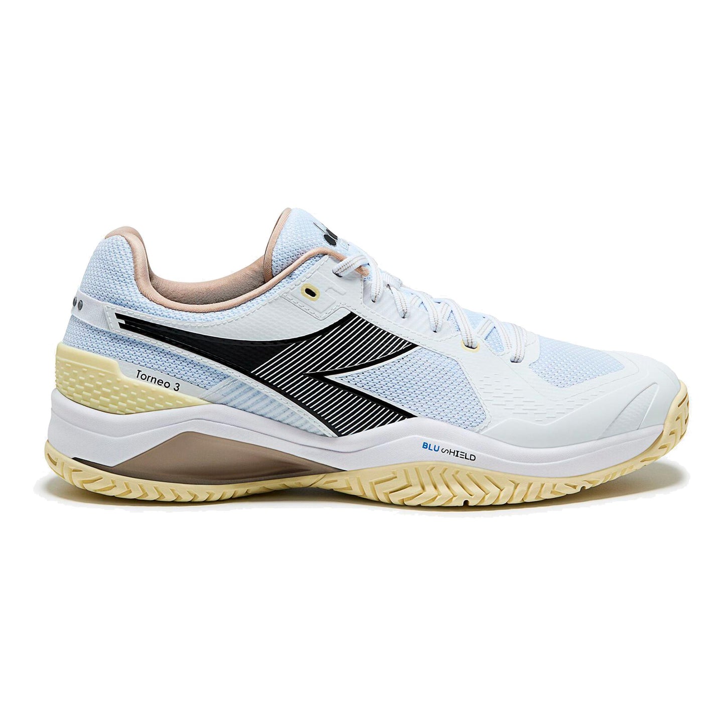 Diadora Blushield Torneo 3 All court shoe Men - white, black