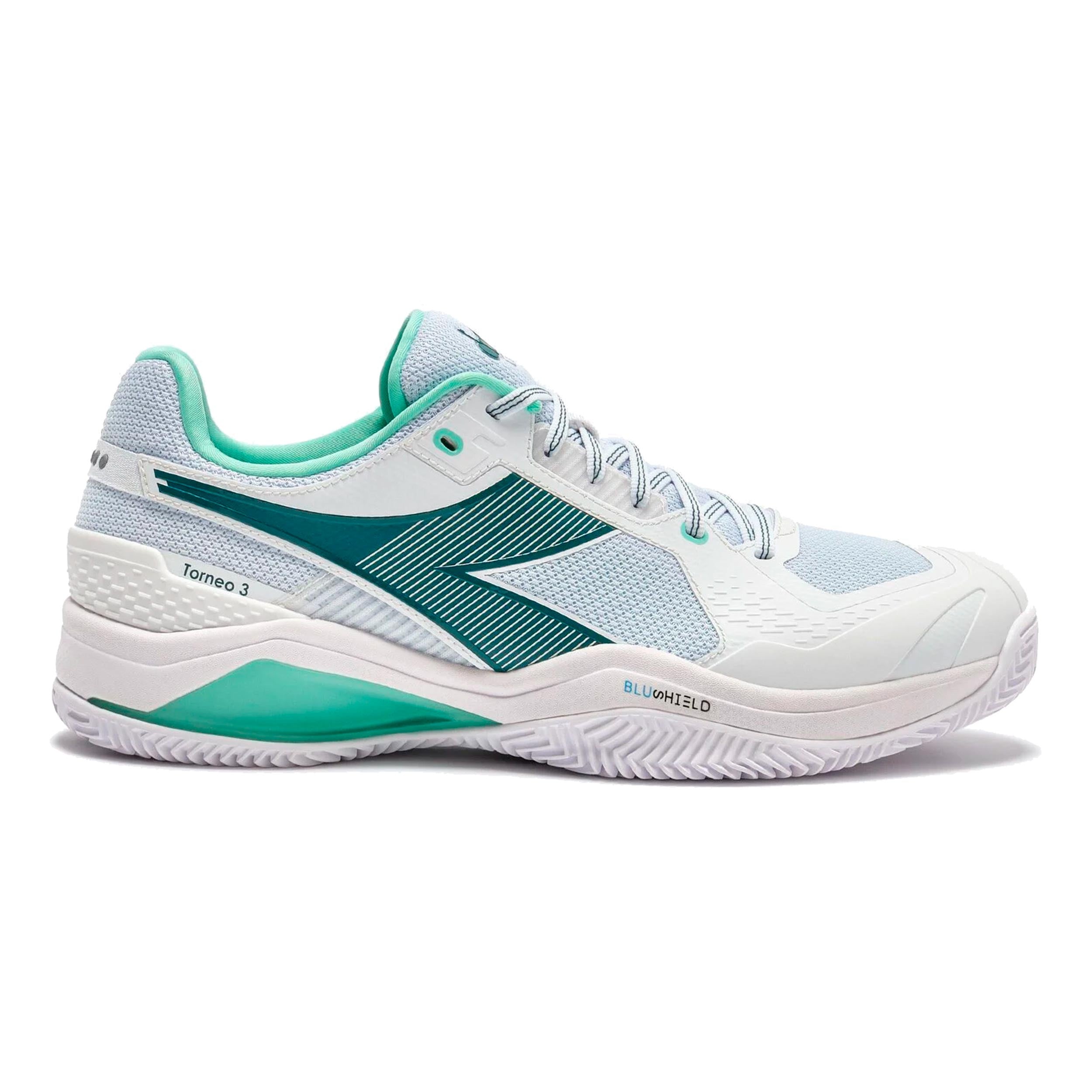 Diadora Blushield Torneo 3 Clay court shoe Men-white, petrol