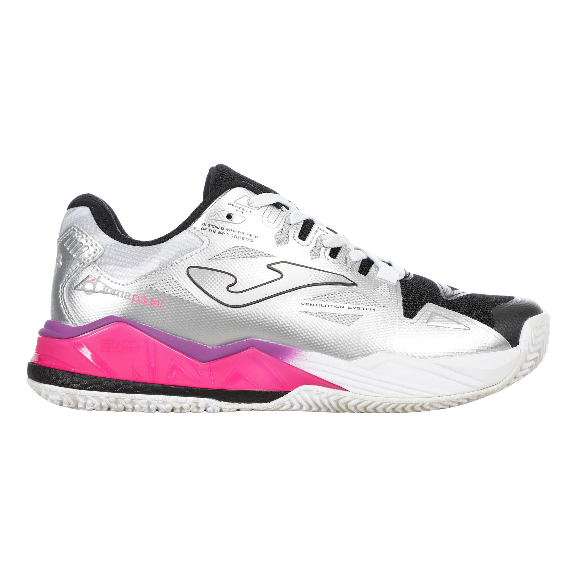 Joma Spin Padel shoe Women - silver, black