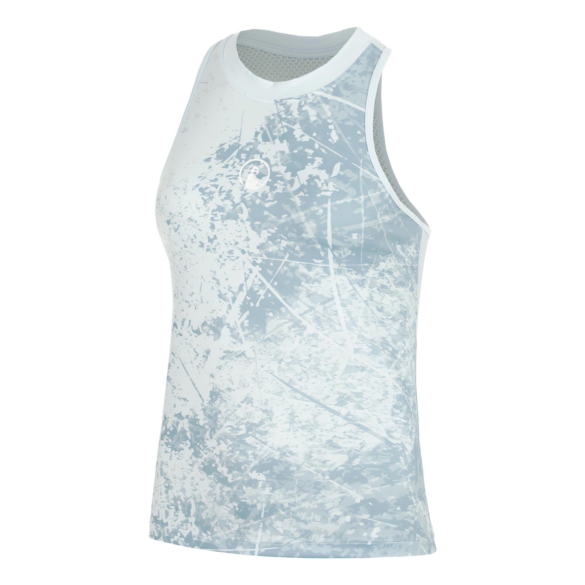 Quiet Please Memories Racerback Scrubbled 2.0 Tank Top Women - light blue