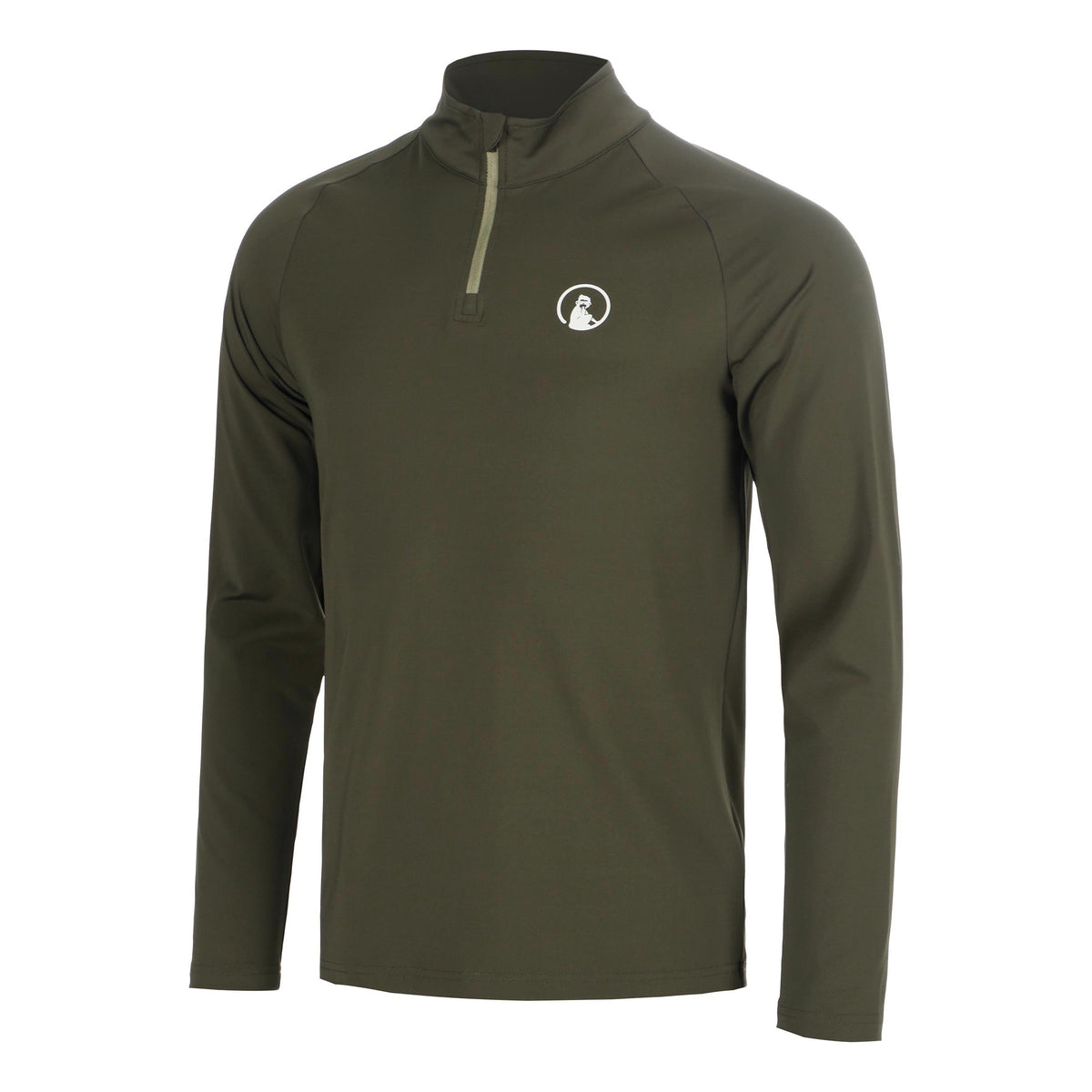 Quiet Please Memories Big Serve 1/4 Zip Long sleeve Men - dark green