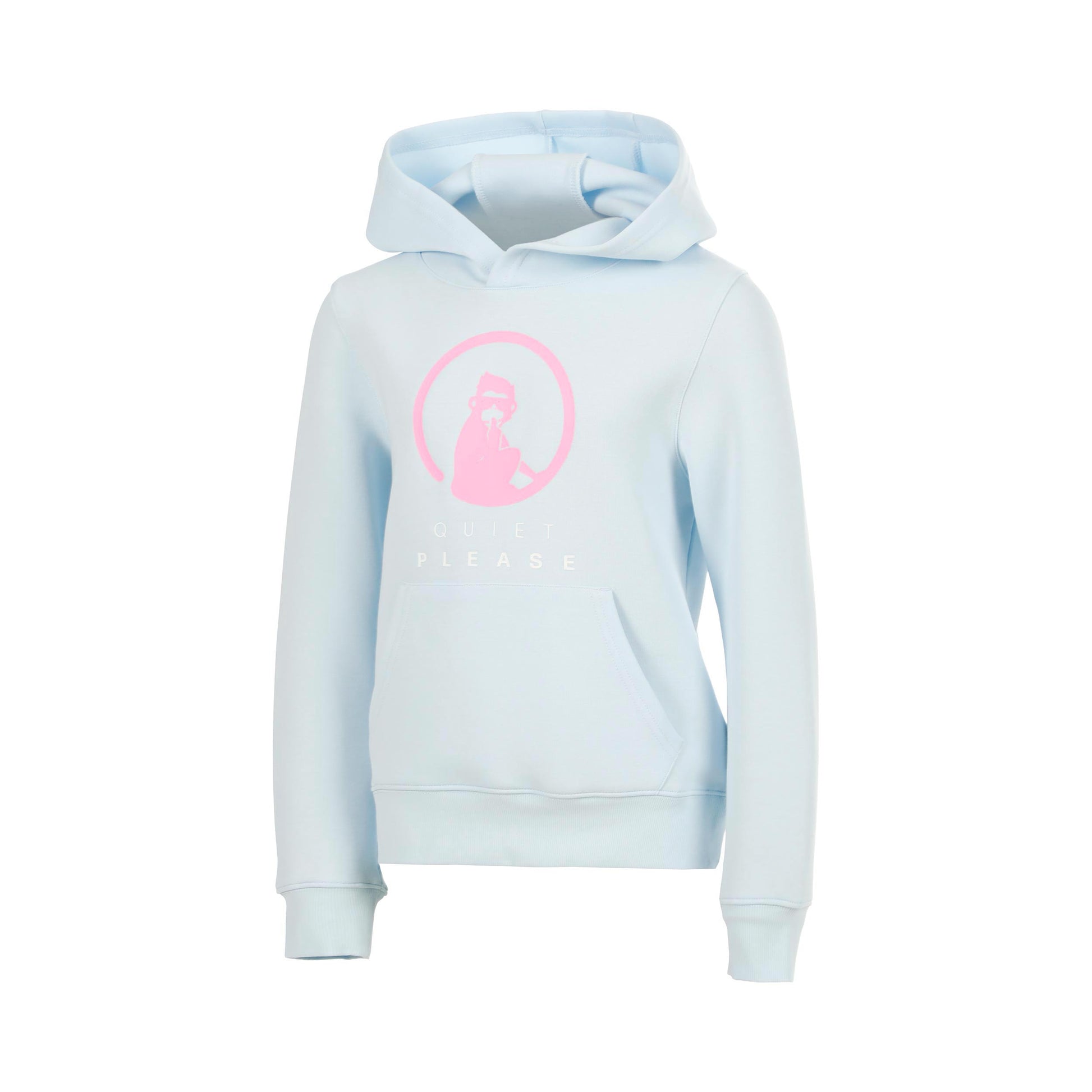 Quiet Please Memories Baseline Logo Hoody Girls - light blue