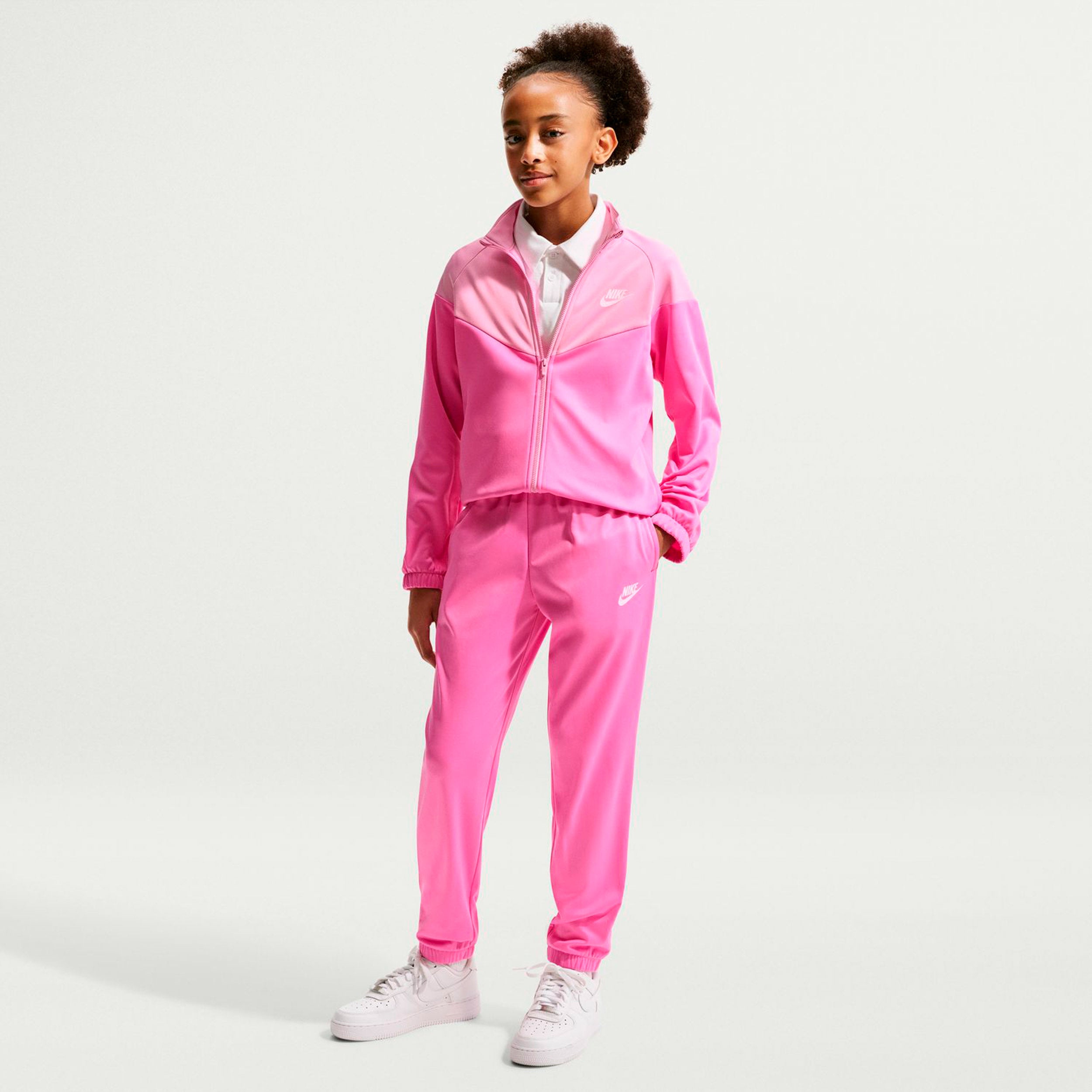 Nike Dri-Fit Full-Zip Tracksuit Kids - pink, pink