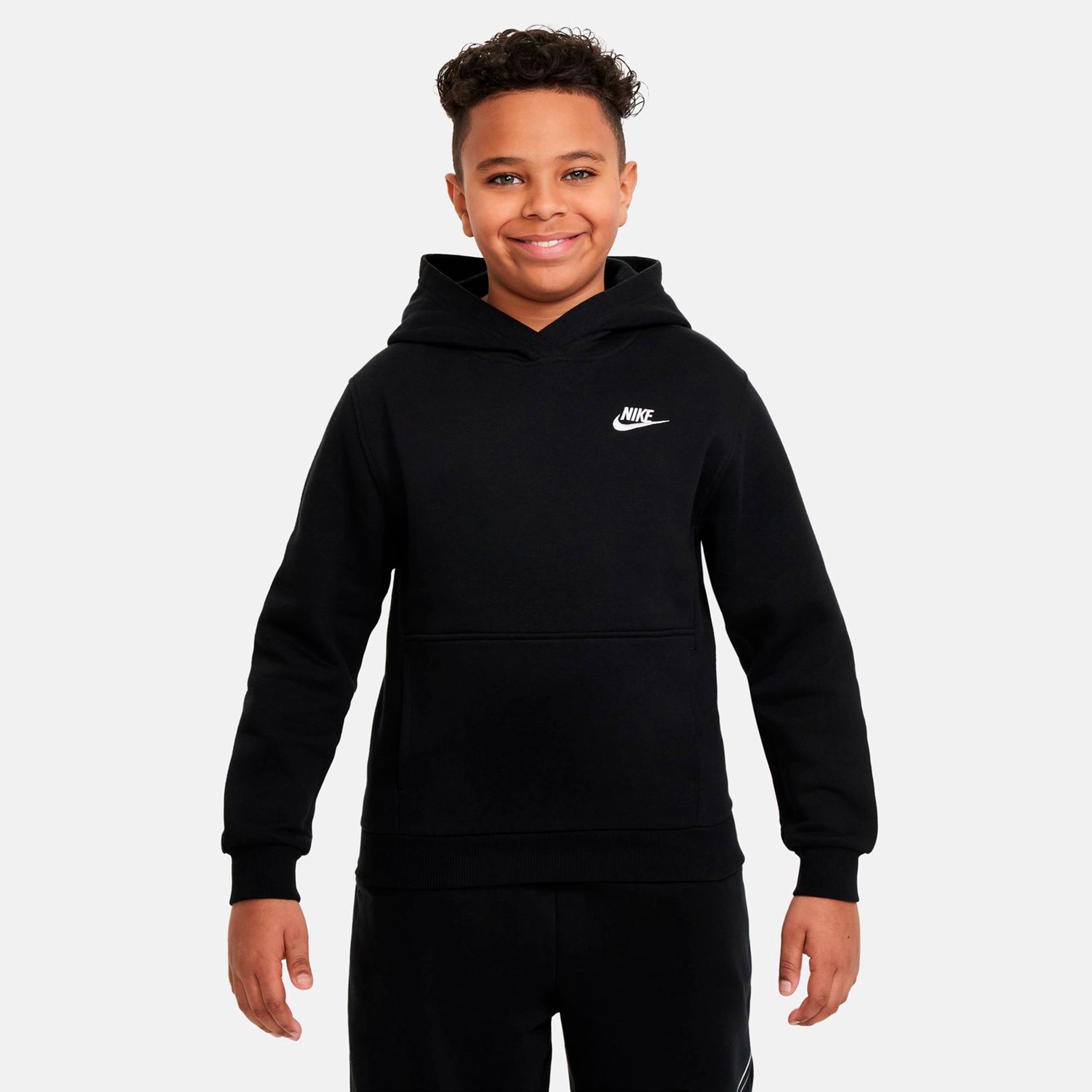 Nike Club Fleece Hoody Kids - black