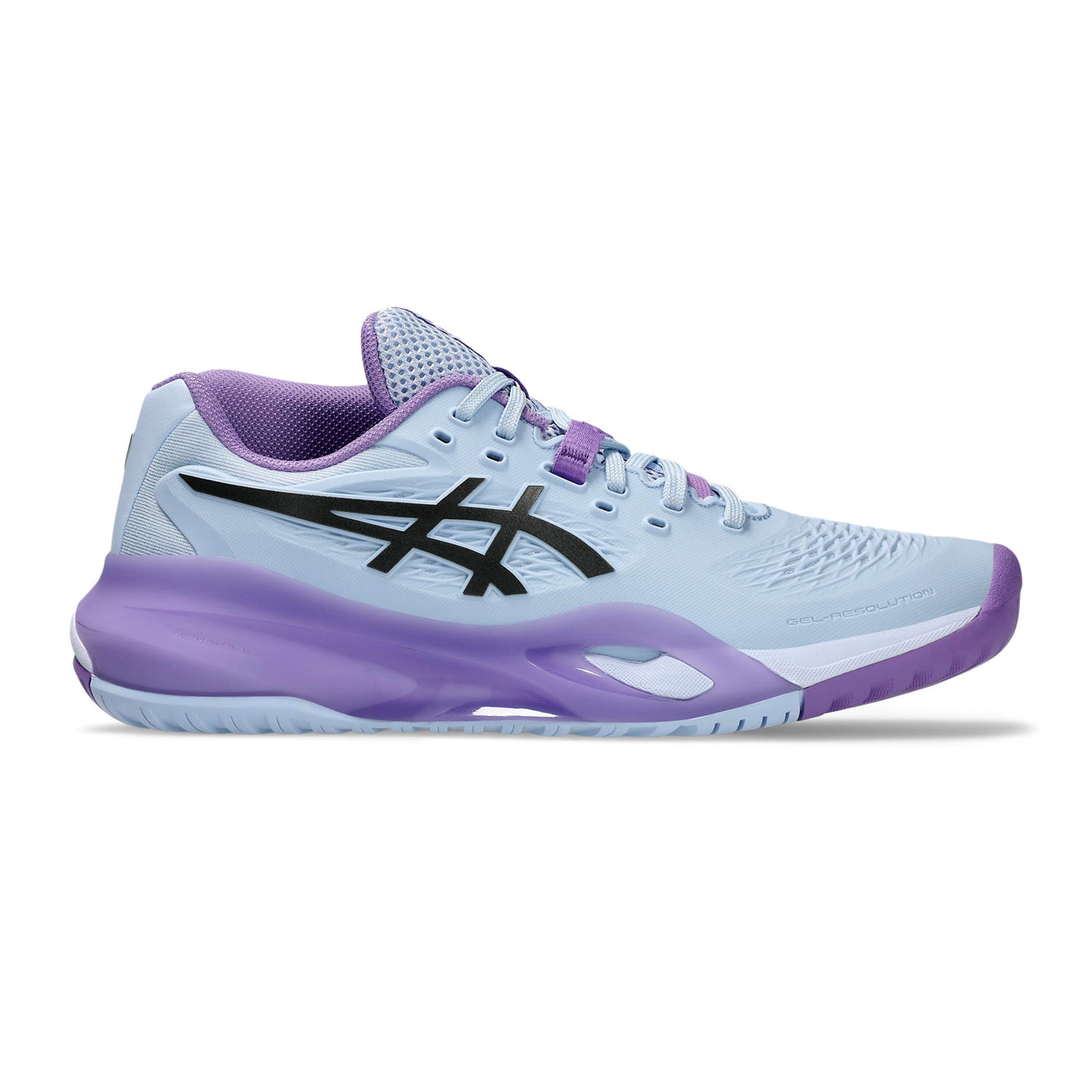 ASICS Gel-Resolution X Night Energy All court shoe Women - light blue, lilac