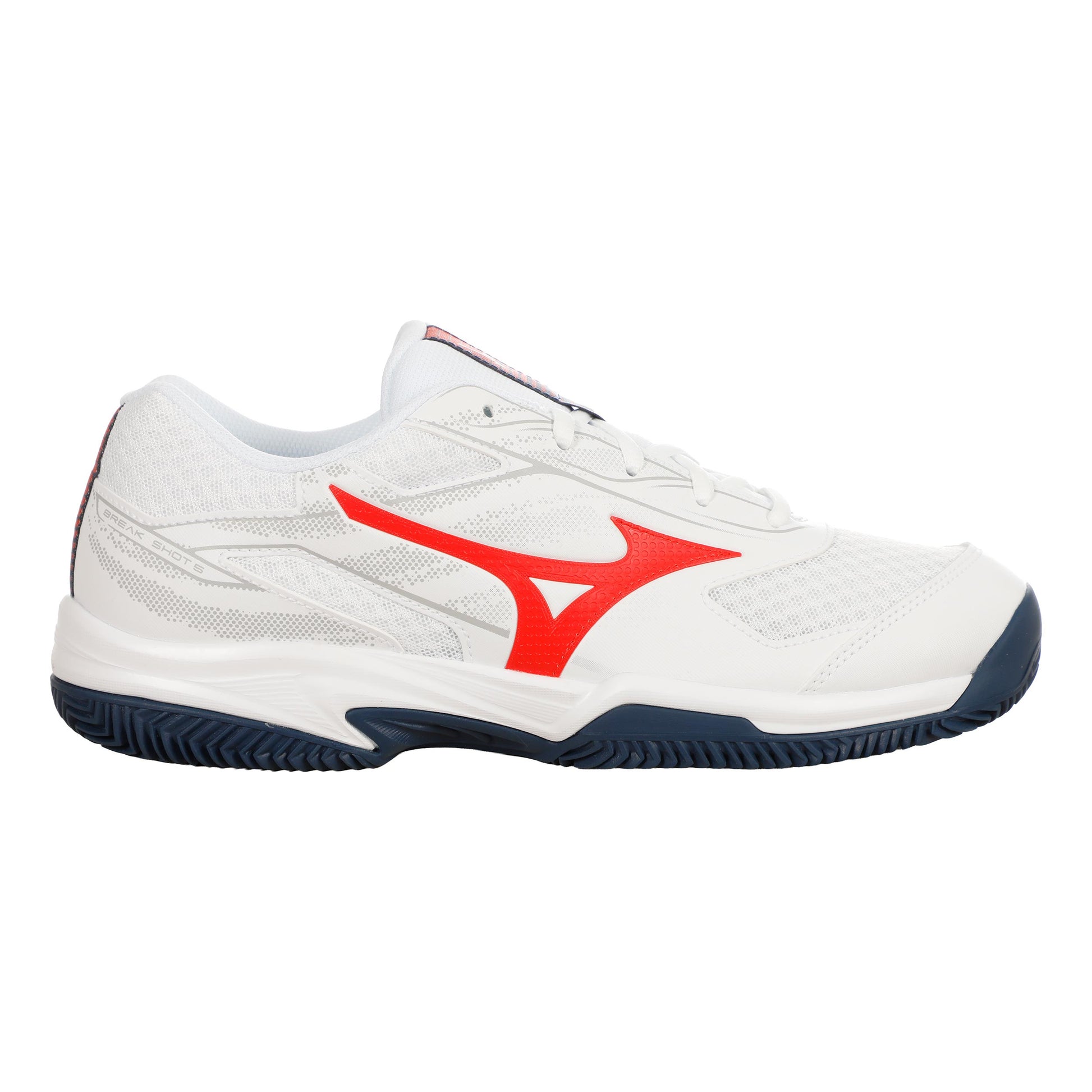 Mizuno Break Shot 5 Clay court shoe Men - white, orange