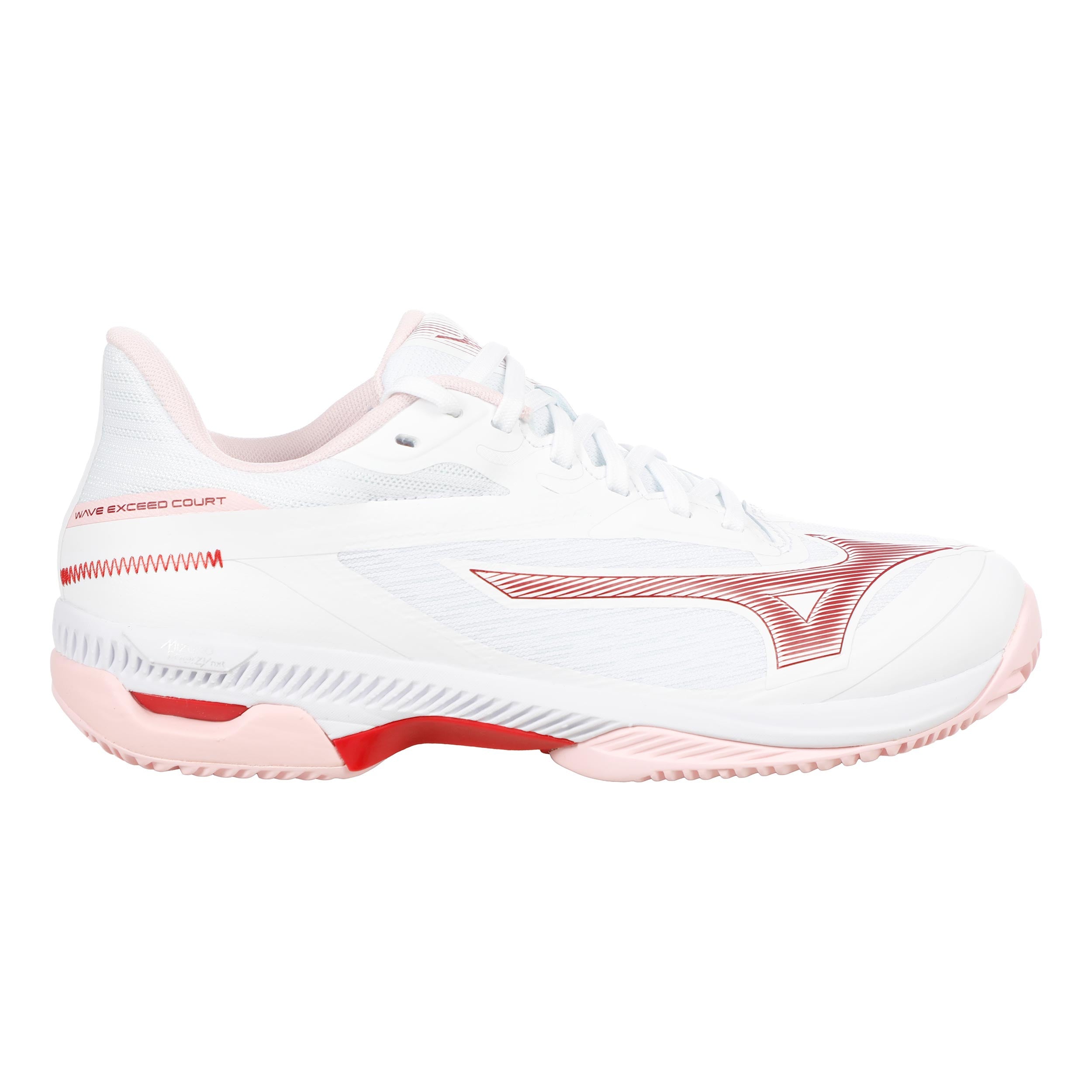 Mizuno Wave Exceed Court Clay court shoe Women - white, berry