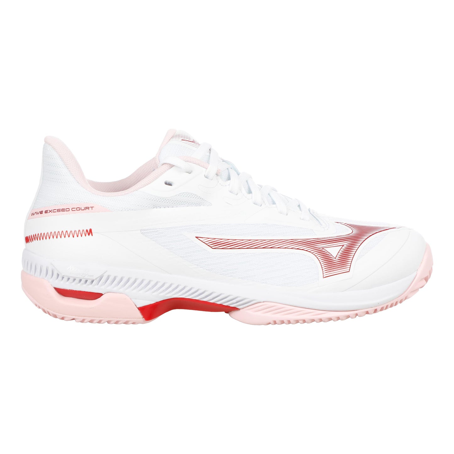 Mizuno Wave Exceed Court Clay court shoe Women - white, berry