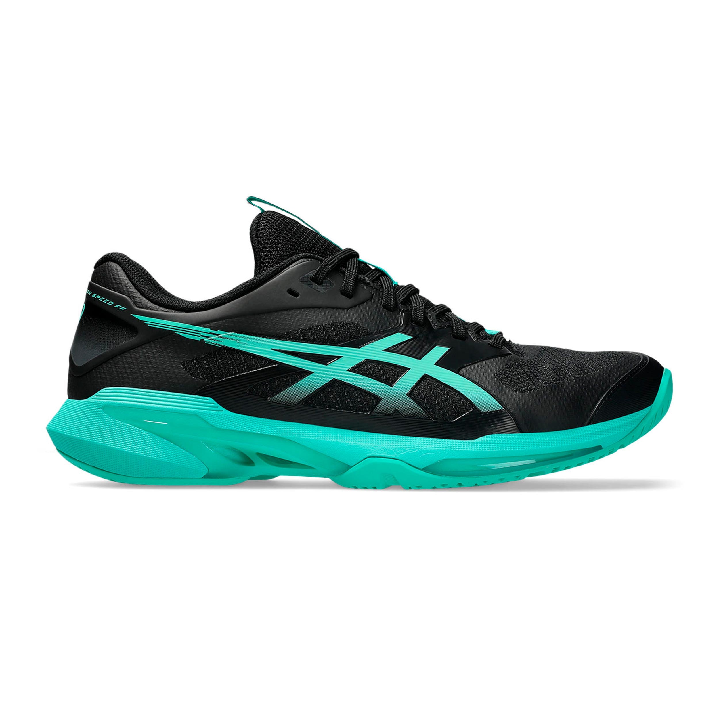 ASICS Solution Speed FF 4 All court shoe Men - black, turquoise