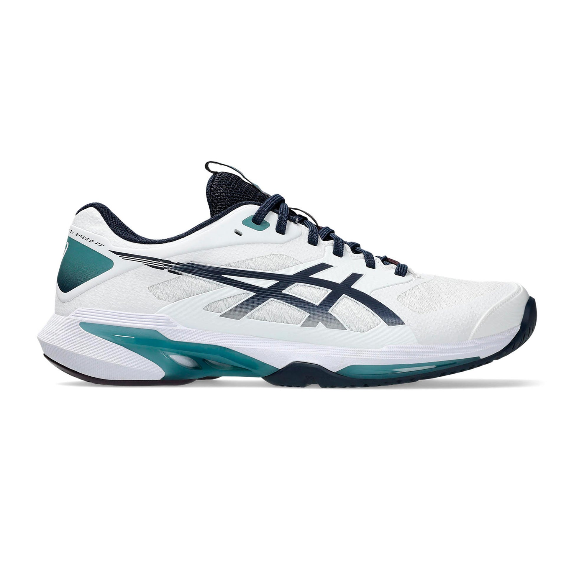 ASICS Solution Speed FF 4 All court shoe Men - white, midnight blue