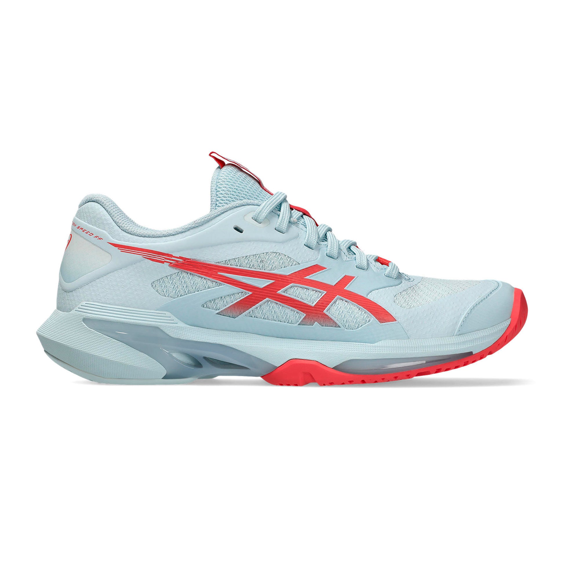 ASICS Solution Speed FF 4 All court shoe Women - light blue, neon pink